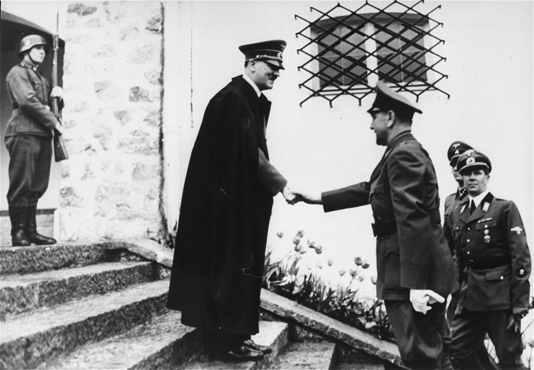 Adolf Hitler greeting the croatian head of state Dr. Ante Pavelic